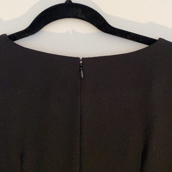 Ann Taylor Black blouse with feather sleeves - Picture 5 of 6